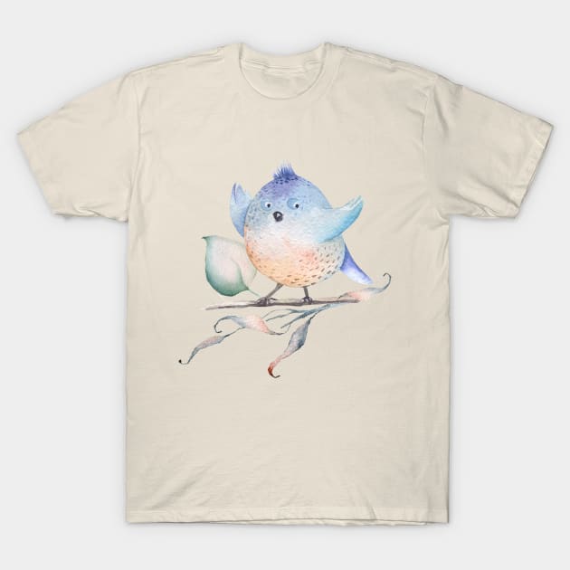 Cute wingy Bird T-Shirt by VintageHeroes